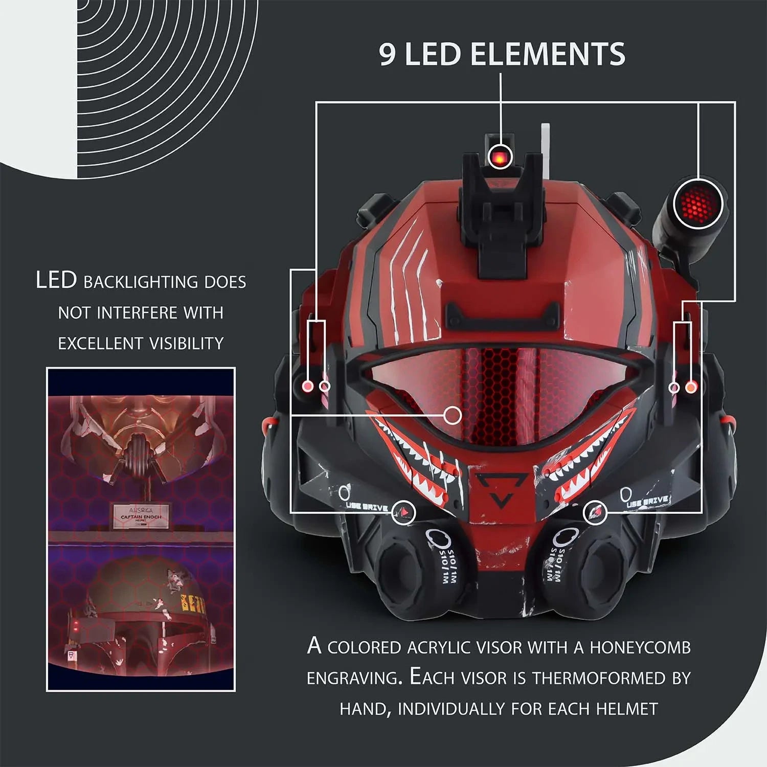 Titanfall 2 Pulse Blade Pilot Helmet - Shark Red