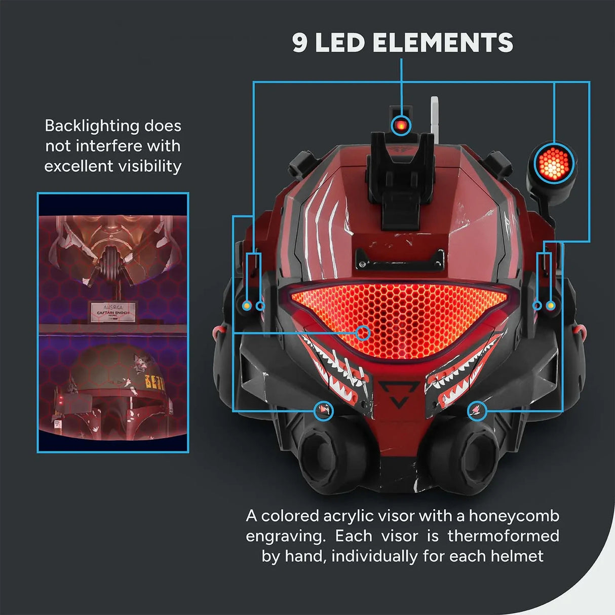 Titanfall 2 Pulse Blade Pilot Helmet - Shark Red