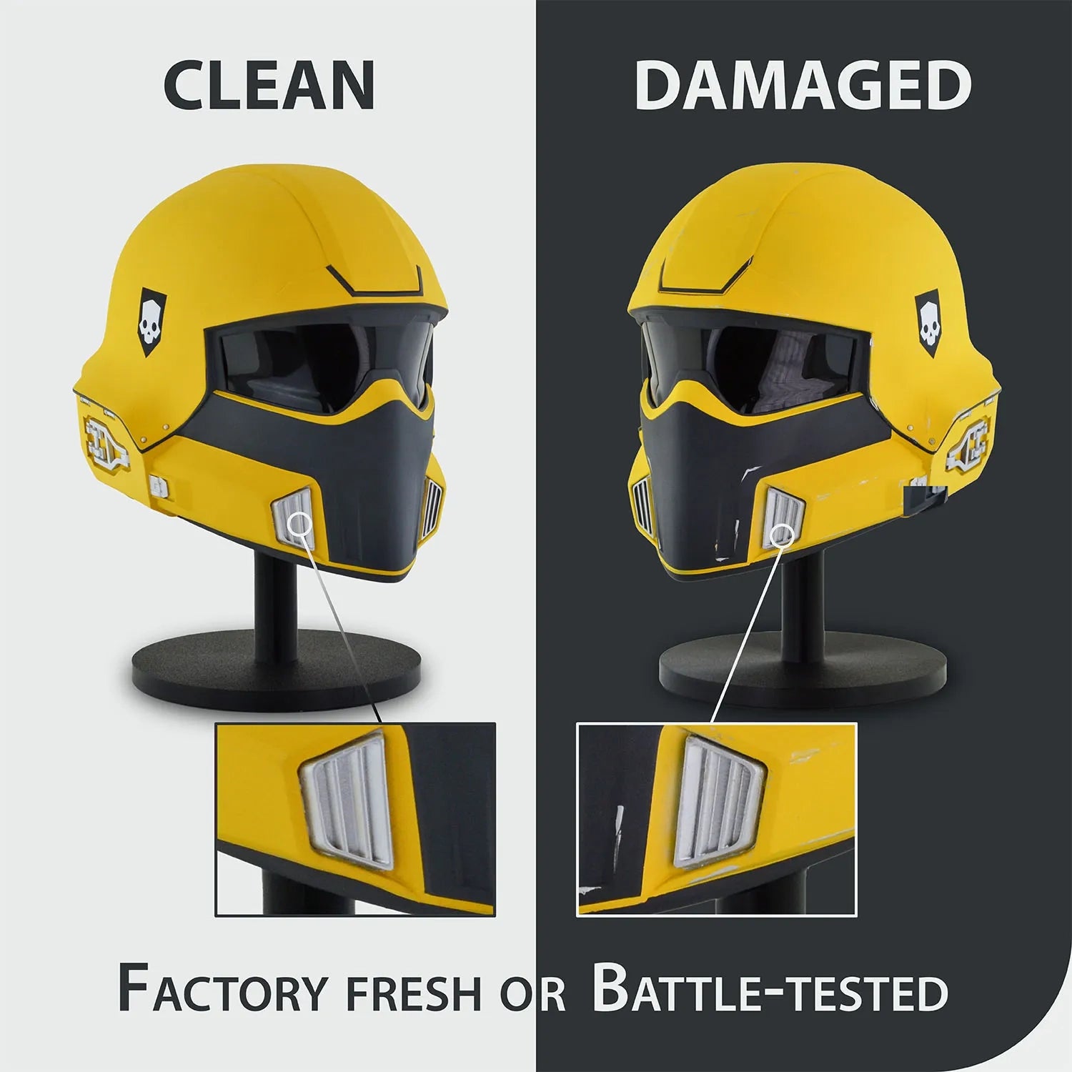 Helldivers 2 TR-40 Gold Eagle Helmet