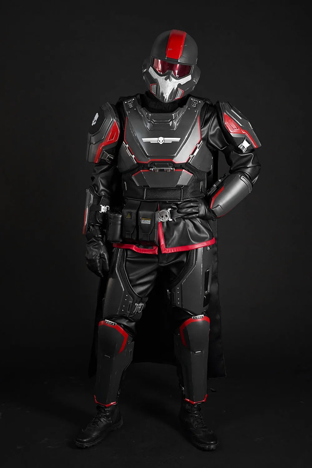 Helldivers B-01 Cosplay Costume - Red