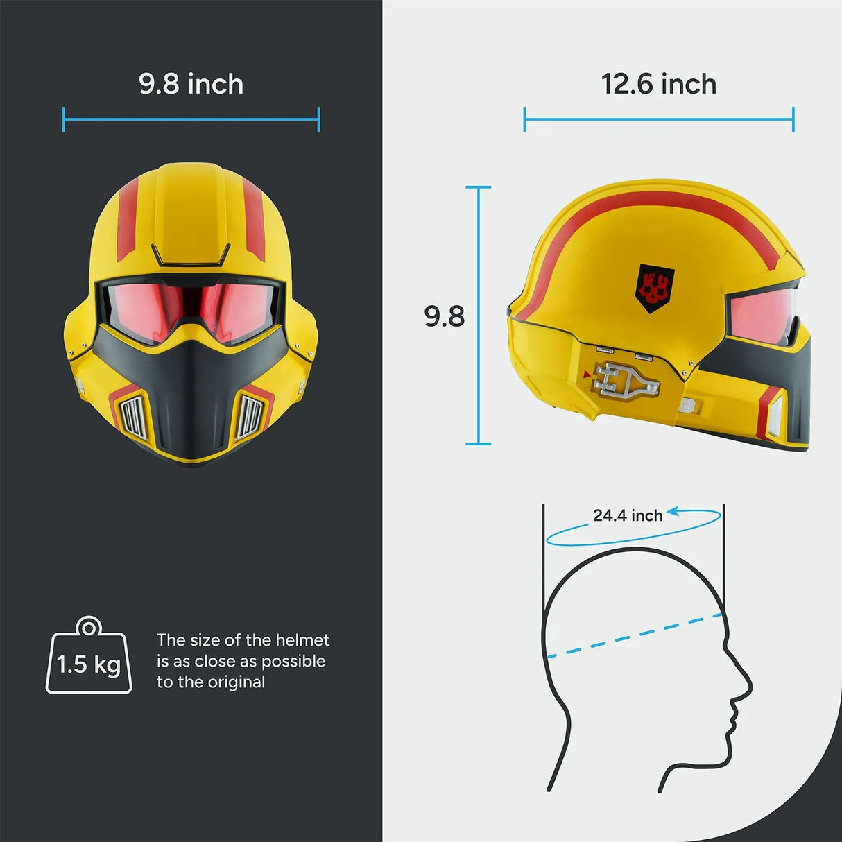 Helldivers 2 B-01 Helmet - Chaosdiver Gold Eagle