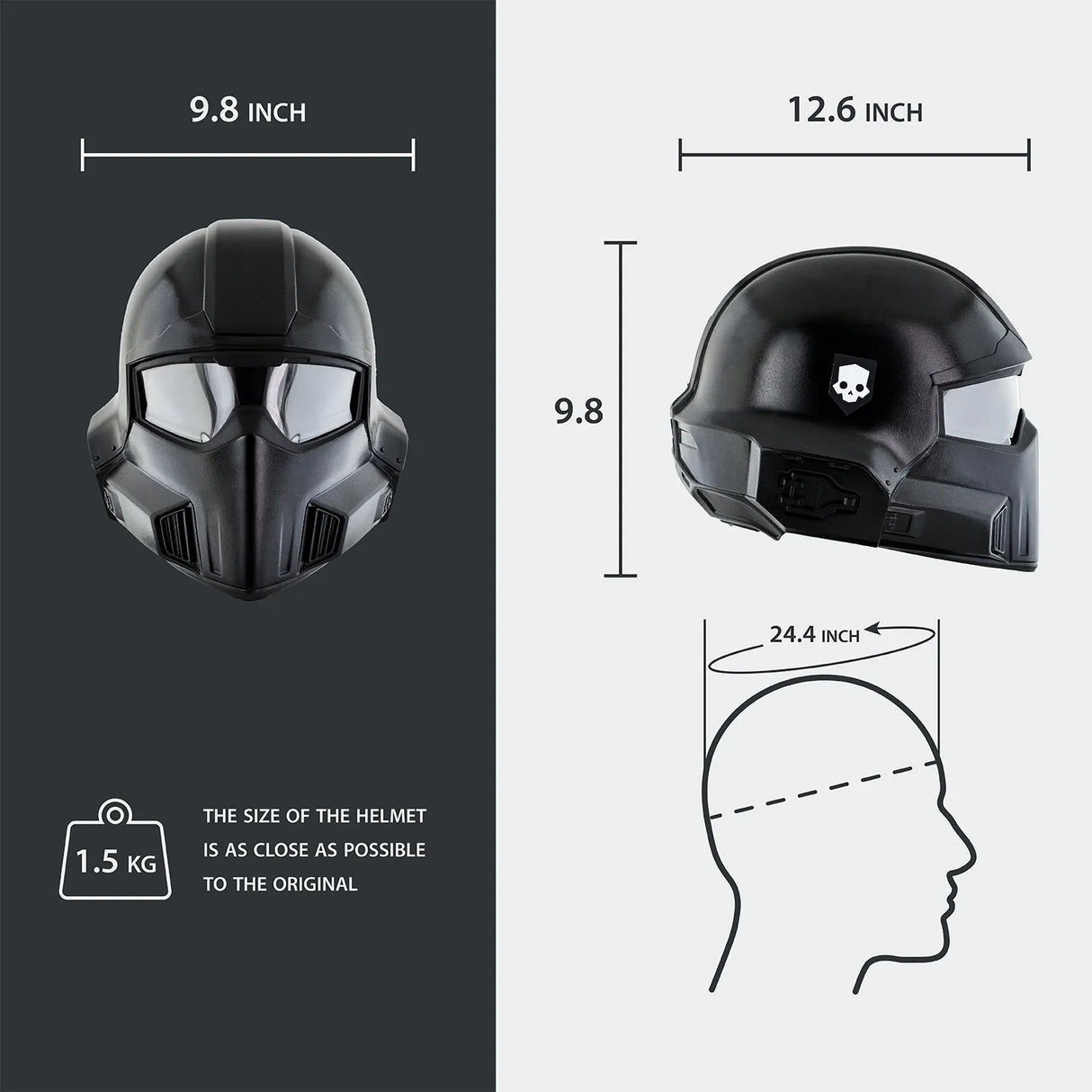Helldivers 2 B-22 Helmet - Black