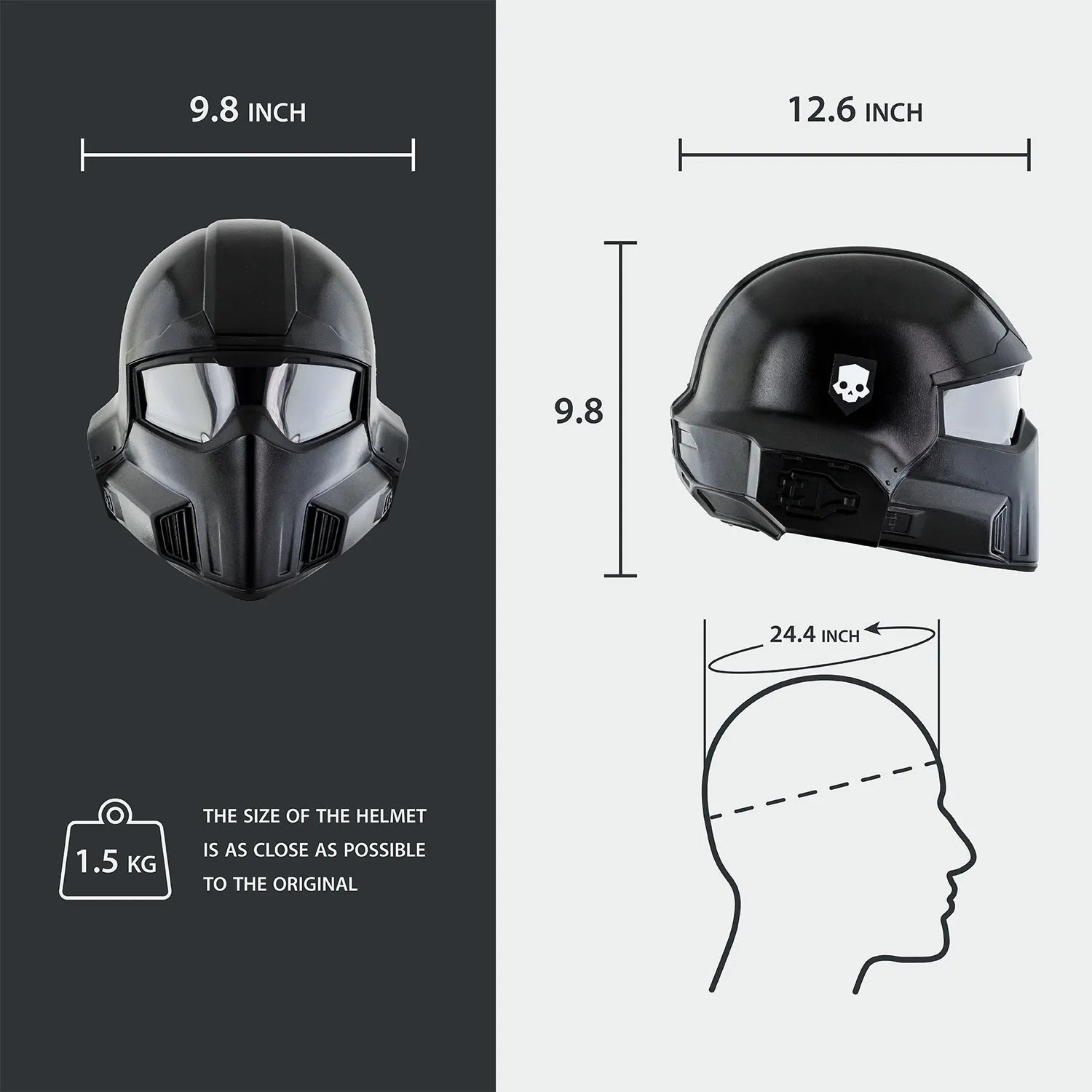 Helldivers 2 B-22 Helmet - Black