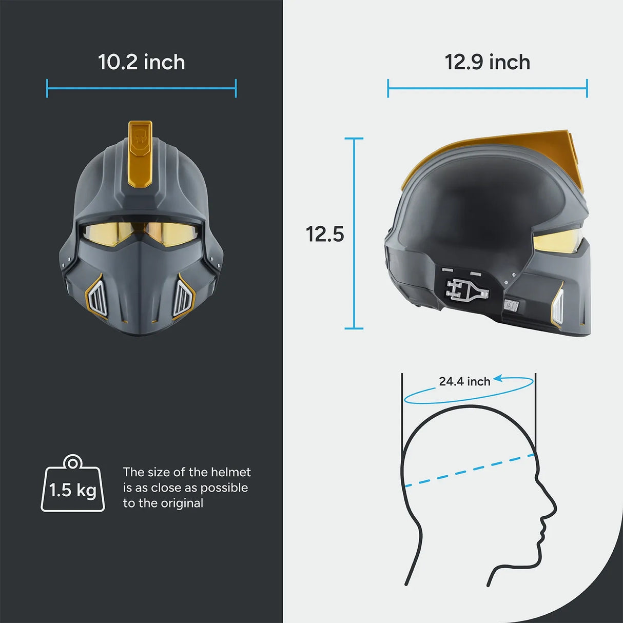 Helldivers 2 DP-40 Hero of The Federation Helmet