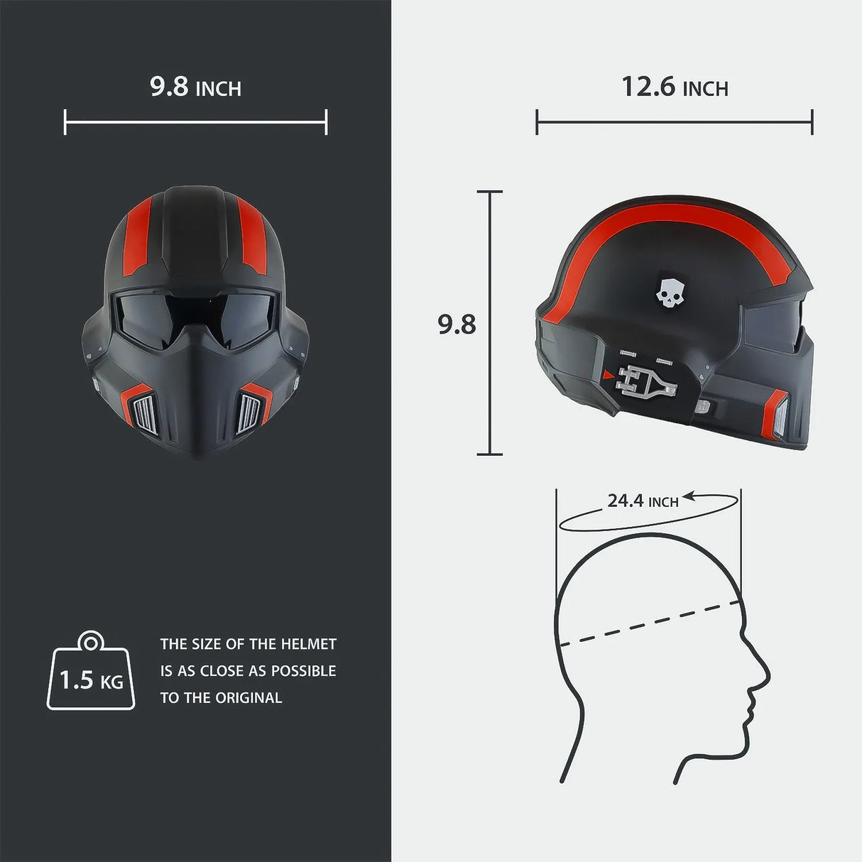 Helldivers 2 B-01 Tactical - Red Helmet