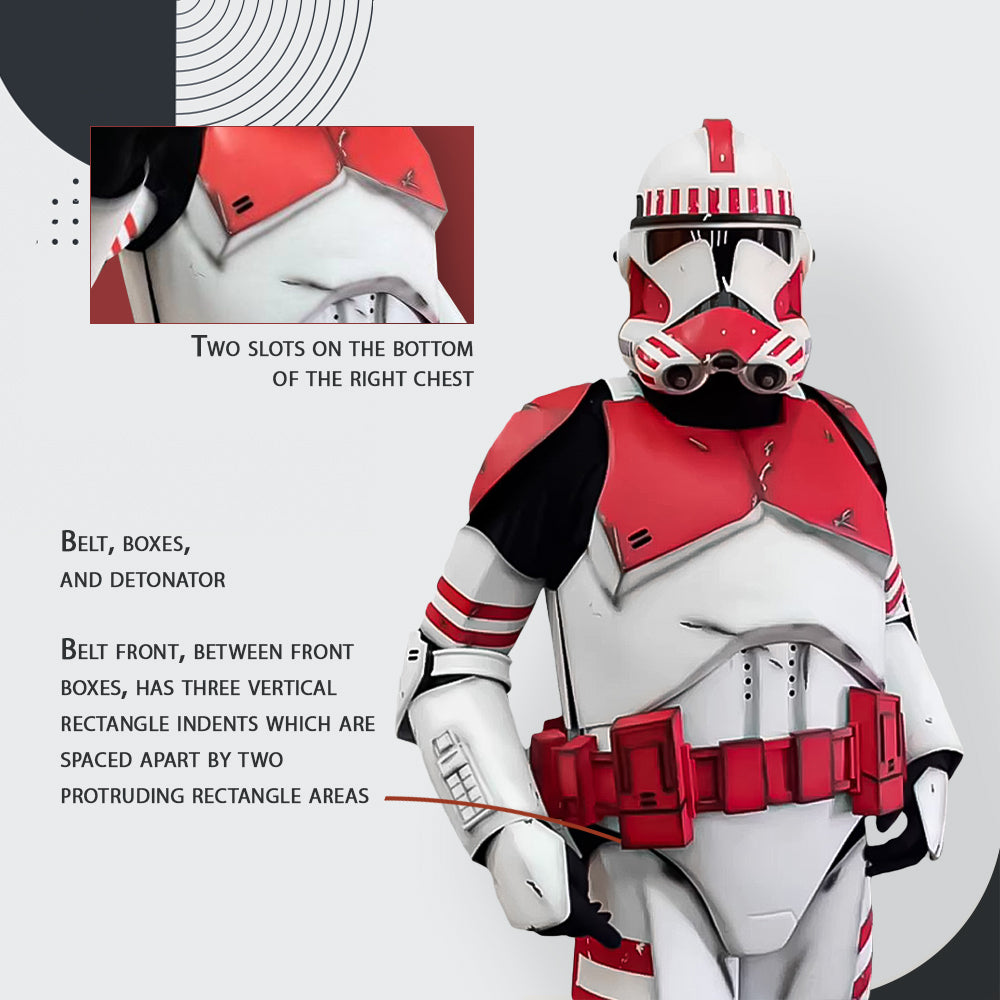 Shock Clone Trooper Cosplay Armor Costume