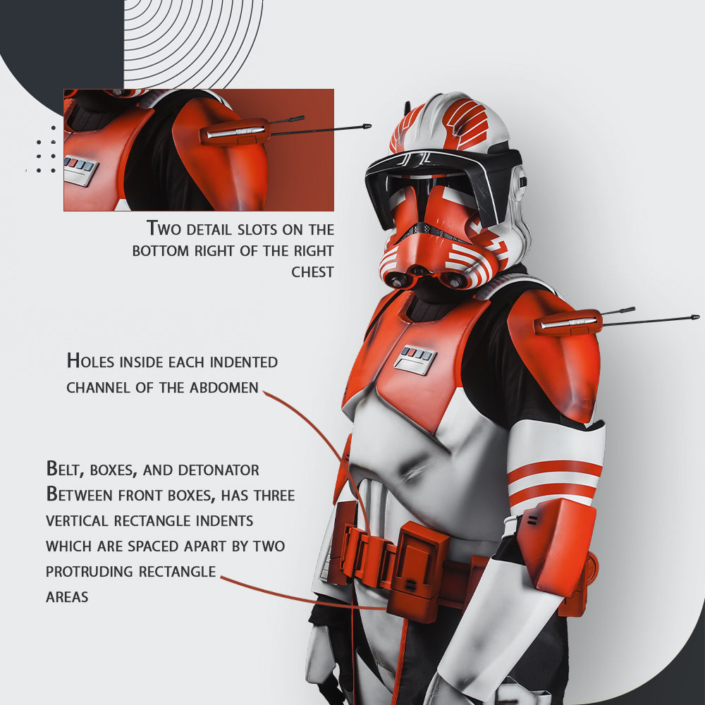 Commander Thorn Clone Trooper Cosplay Armor Costume