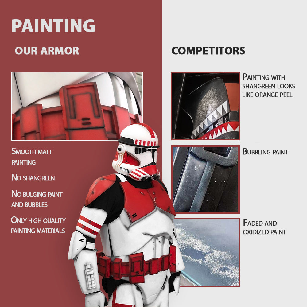 Shock Clone Trooper Cosplay Armor Costume
