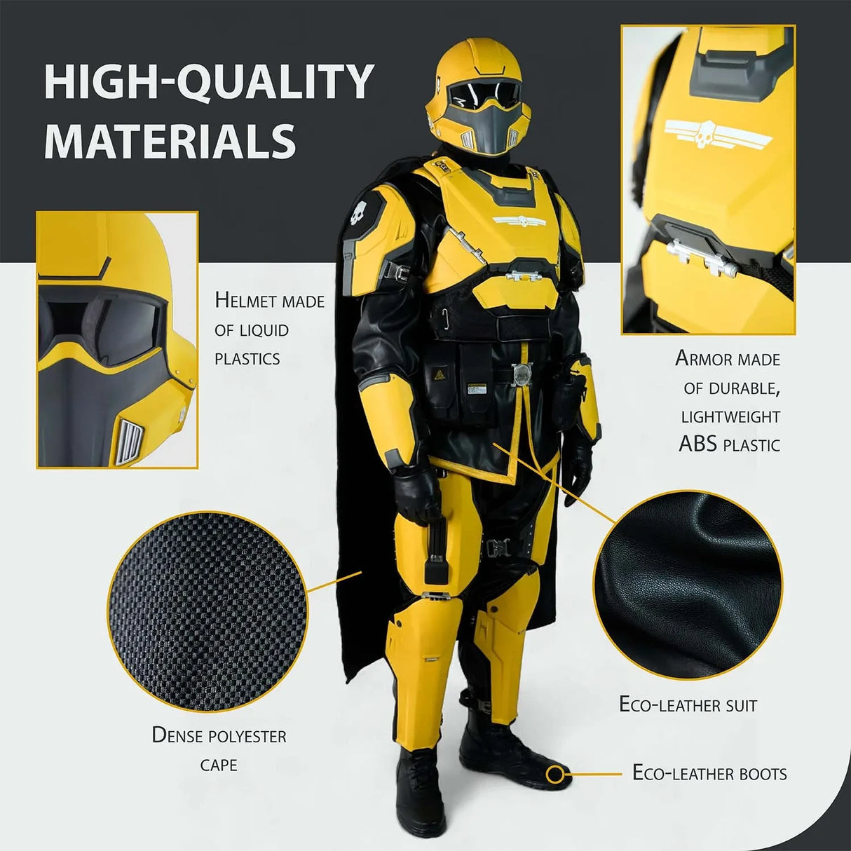 Helldivers Cosplay Costume - TR-40 Gold Eagle