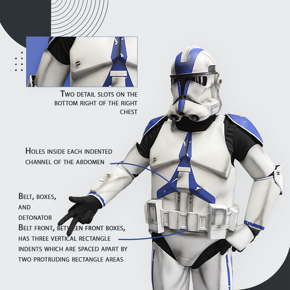 Clone 501 Damage Armor - Cyber Craft - Buy Helmet - Buy Cosplay Helmet