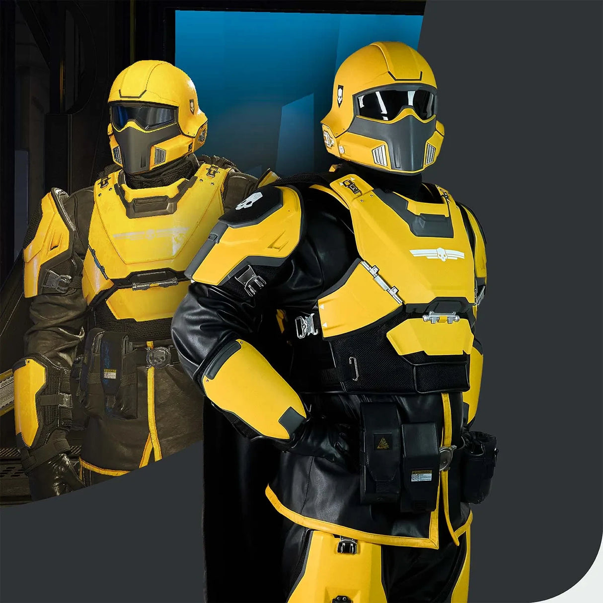 Helldivers Cosplay Costume - TR-40 Gold Eagle