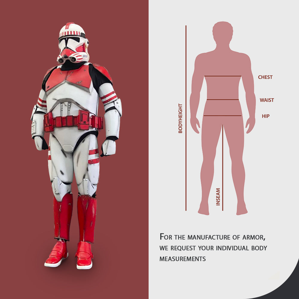 Shock Clone Trooper Cosplay Armor Costume