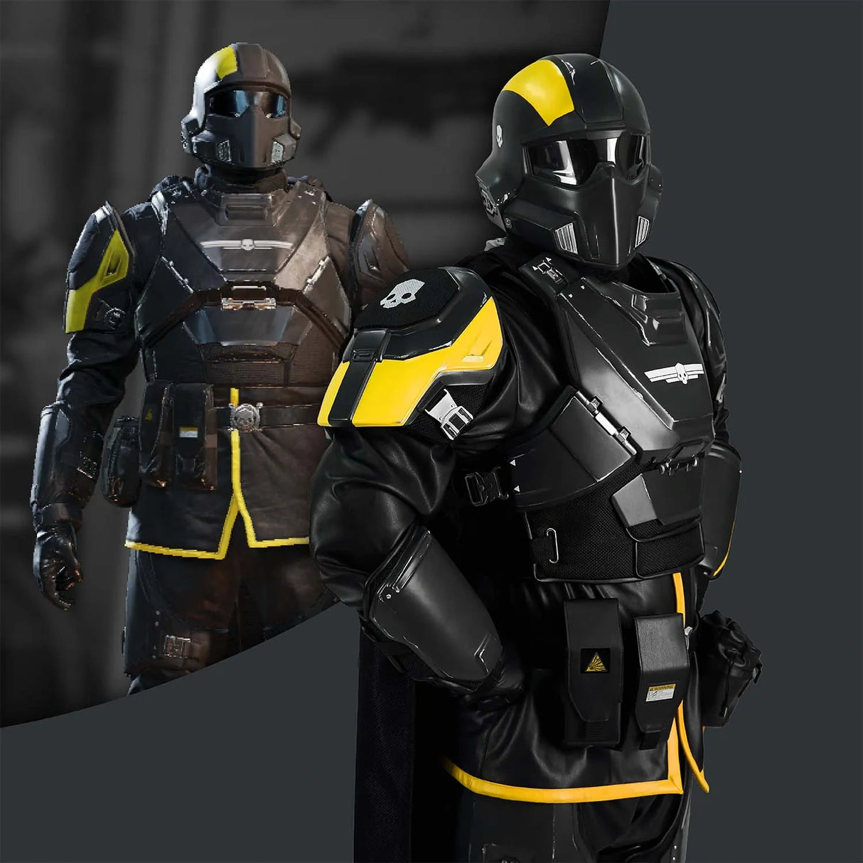 Helldivers B-01 Cosplay Costume - Right Line