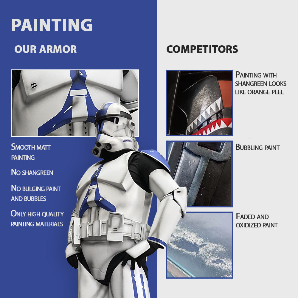 Clone 501 Damage Armor - Cyber Craft - Buy Helmet - Buy Cosplay Helmet