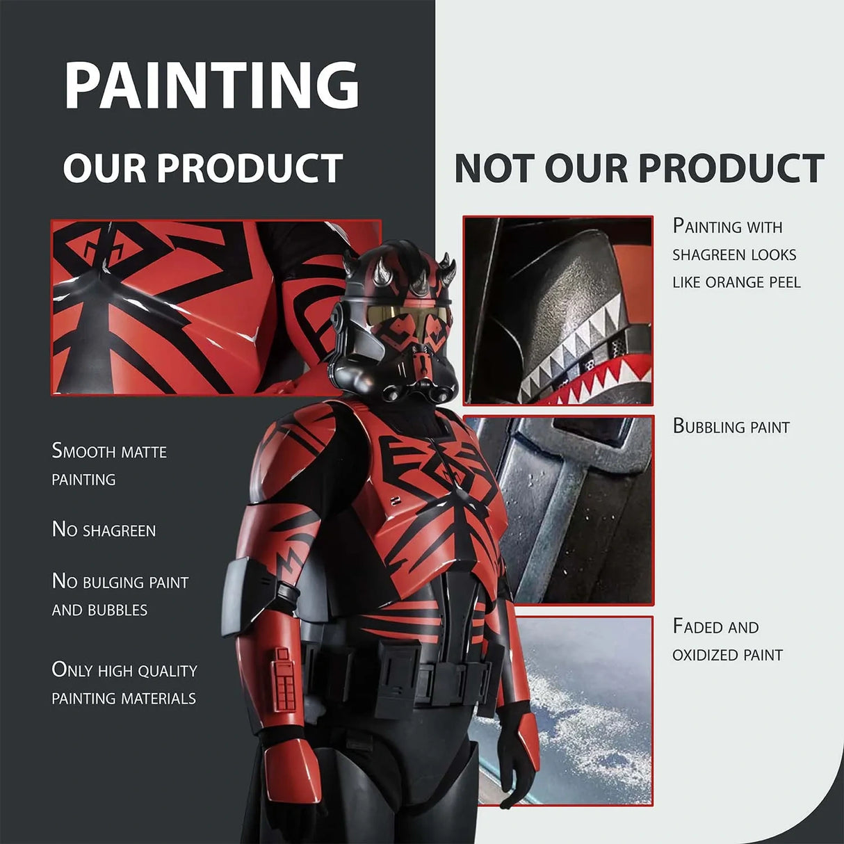 Darth Maul Clone Trooper Cosplay Armor Costume