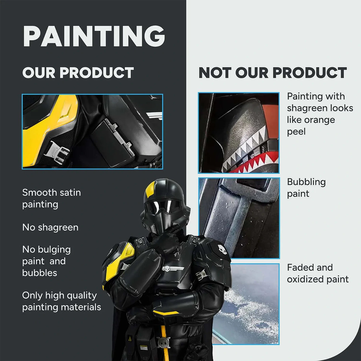 Helldivers B-01 Cosplay Costume - Right Line