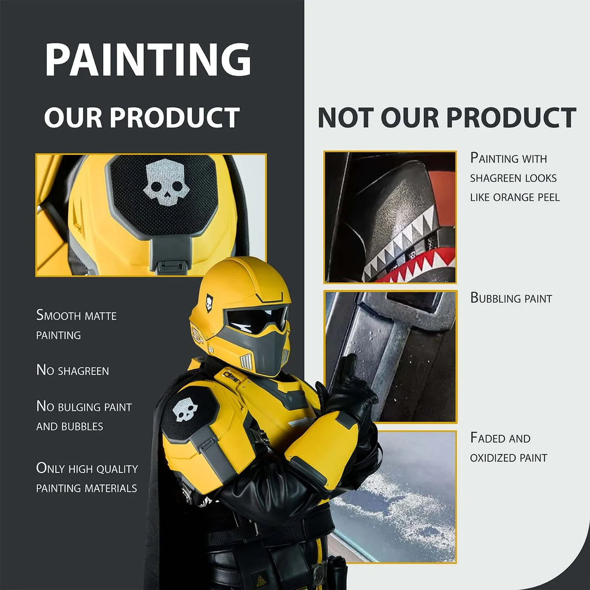 Helldivers Cosplay Costume - TR-40 Gold Eagle