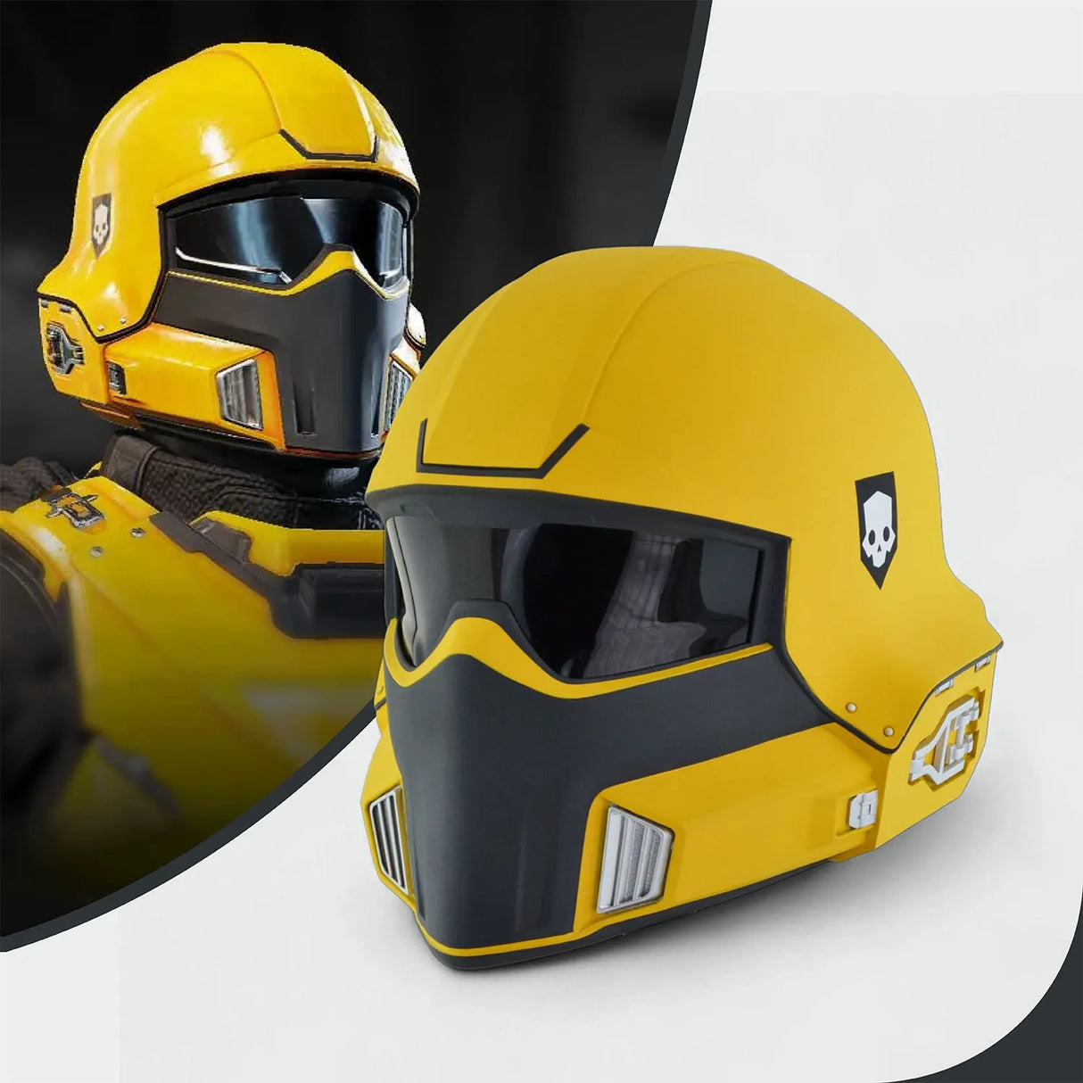 Helldivers 2 TR-40 Gold Eagle Helmet