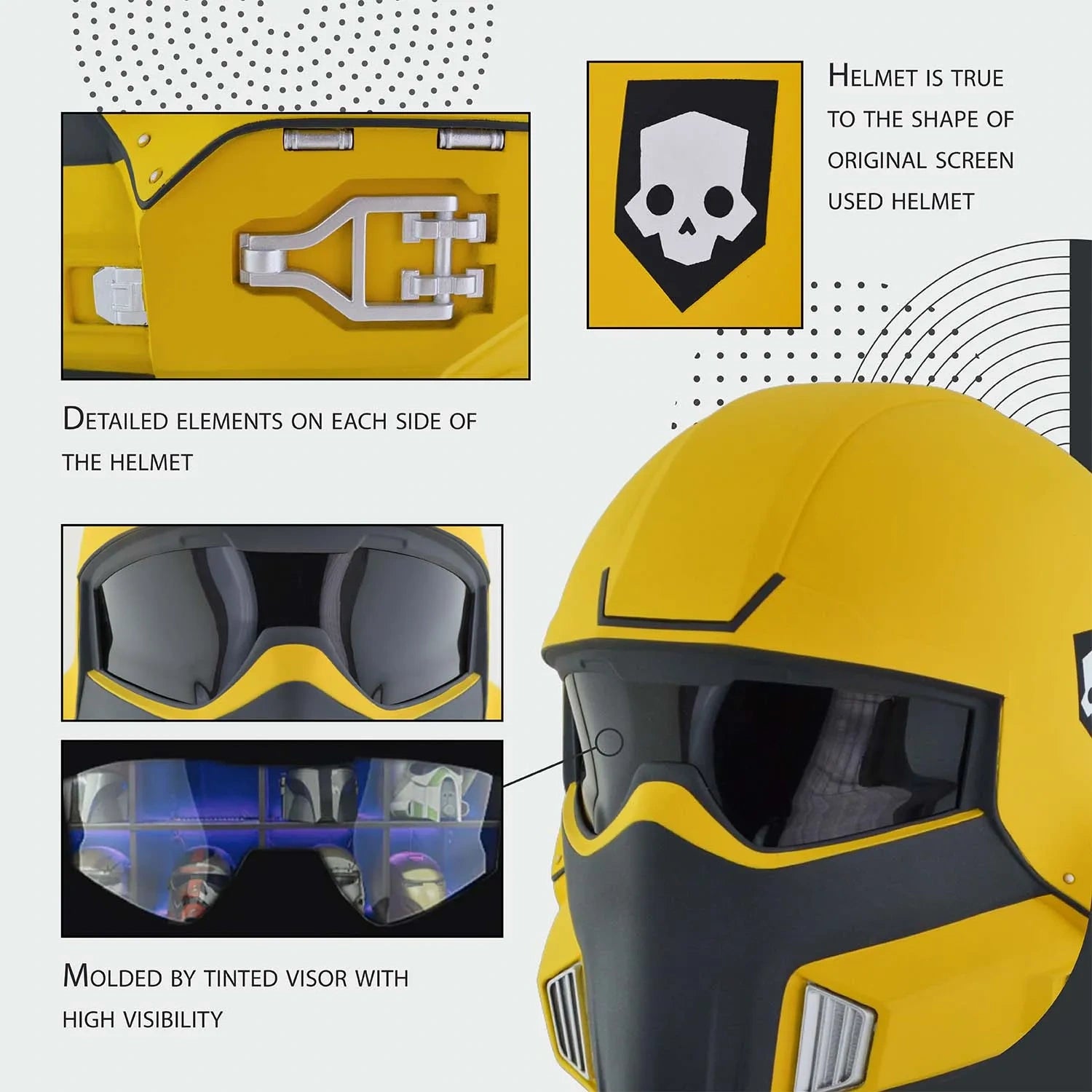 Helldivers 2 TR-40 Gold Eagle Helmet