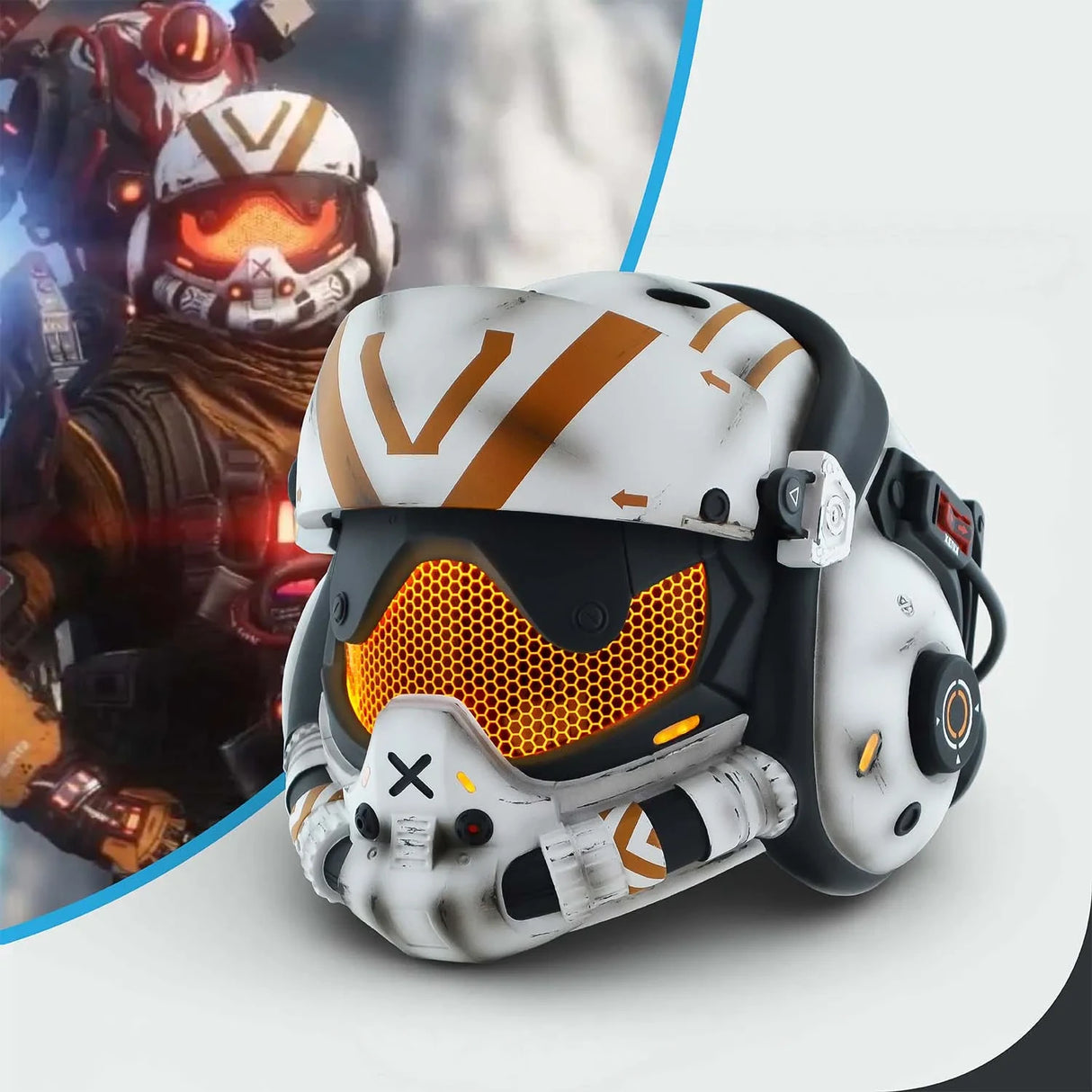 Titanfall 2 Viper Pilot Damage Helmet