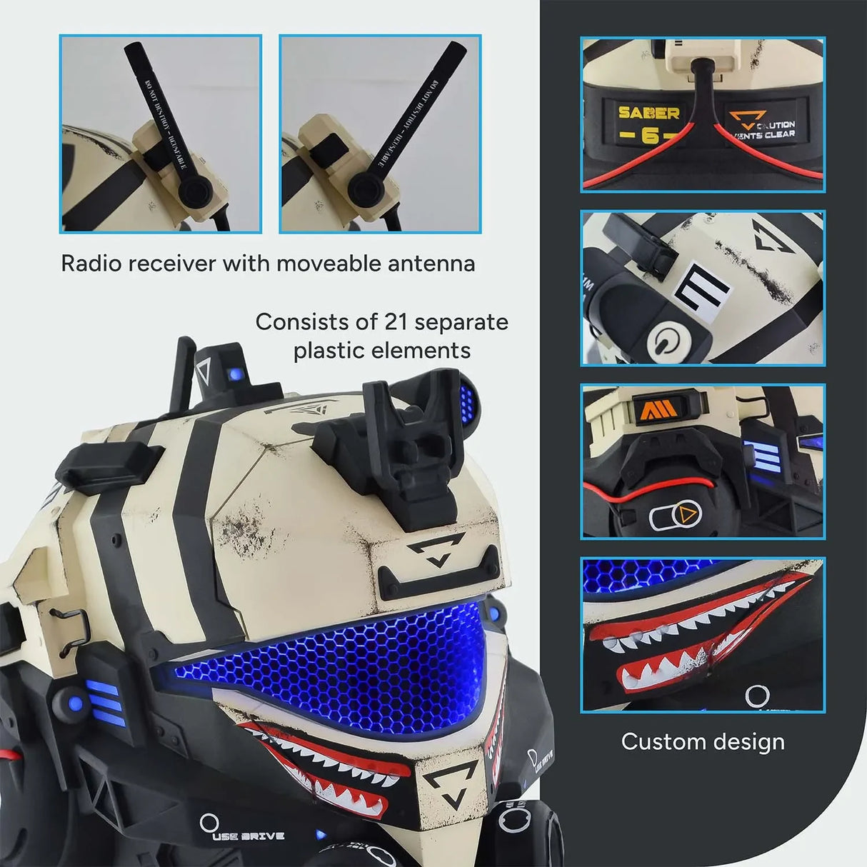 Titanfall 2 Pulse Blade Pilot Helmet - Shark White