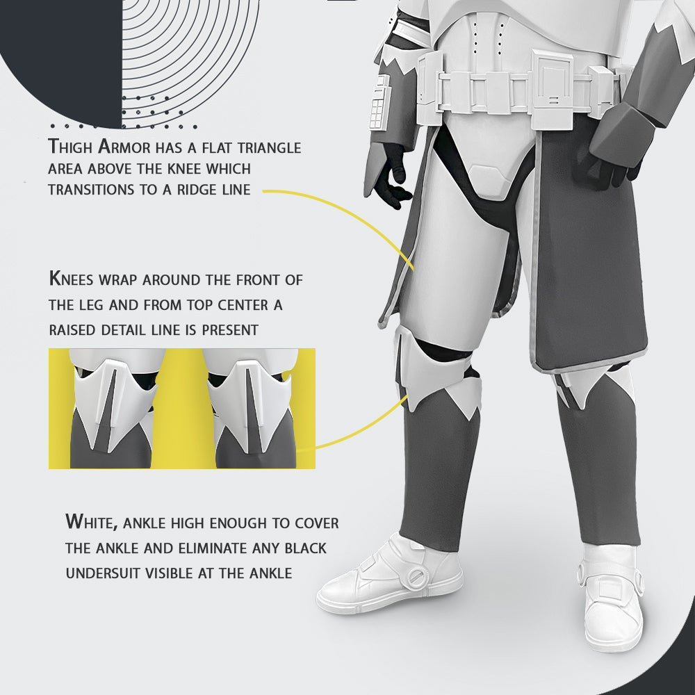 Commander Wolffe Clone Trooper Cosplay Armor Costume