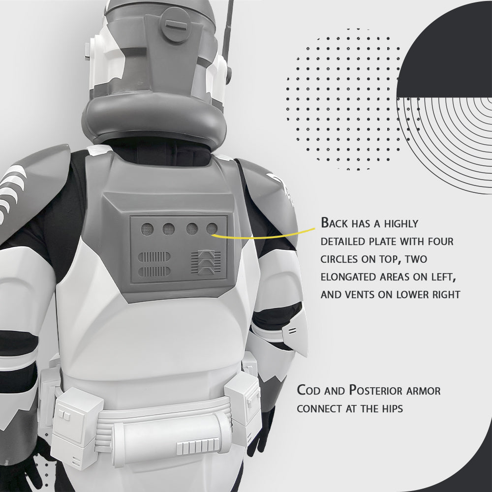 Commander Wolffe Clone Trooper Cosplay Armor Costume