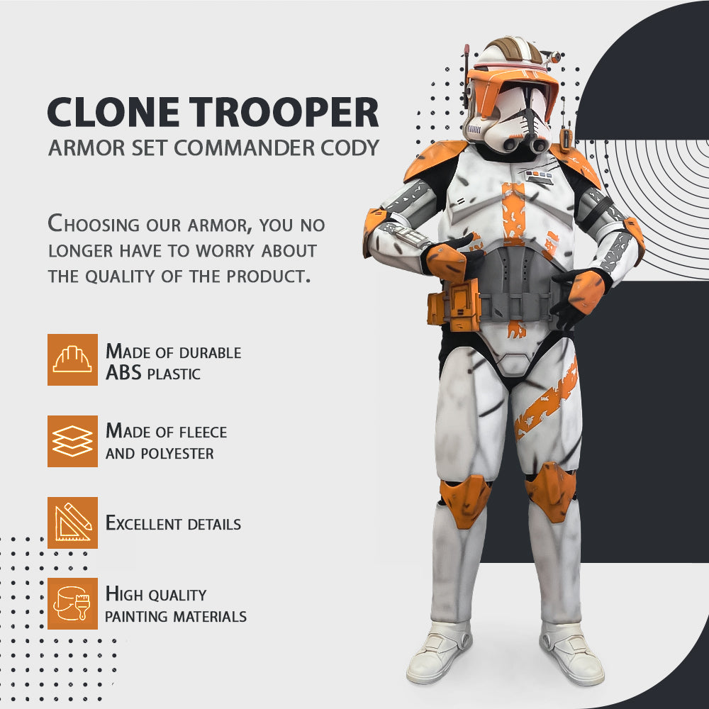 Commander Cody Clone Trooper Cosplay Armor Costume
