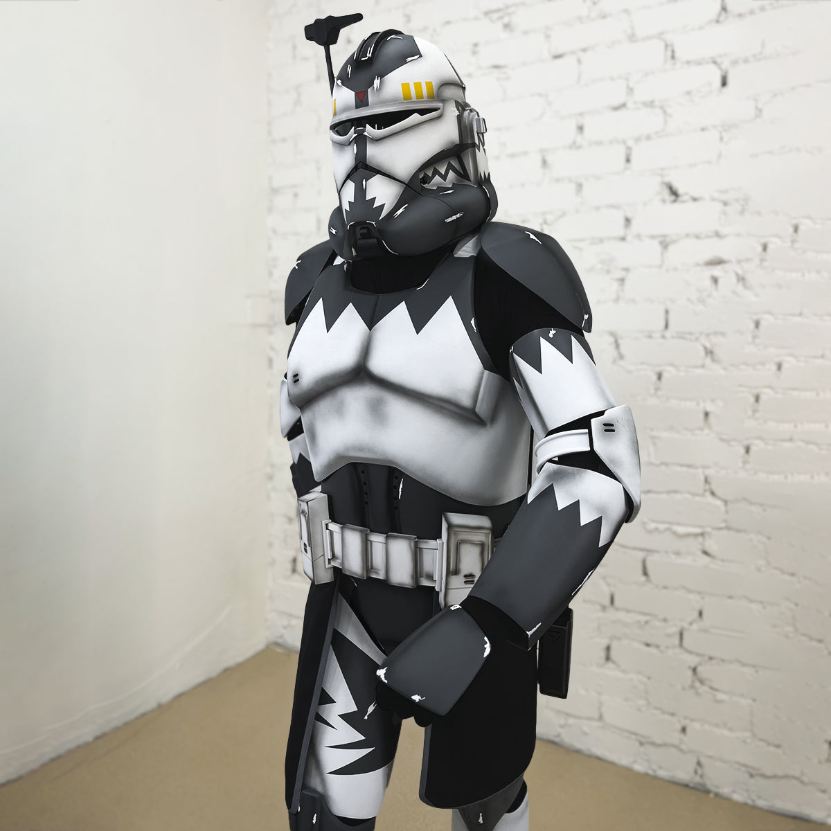 Commander Wolffe Damage Clone Trooper Cosplay Armor Costume
