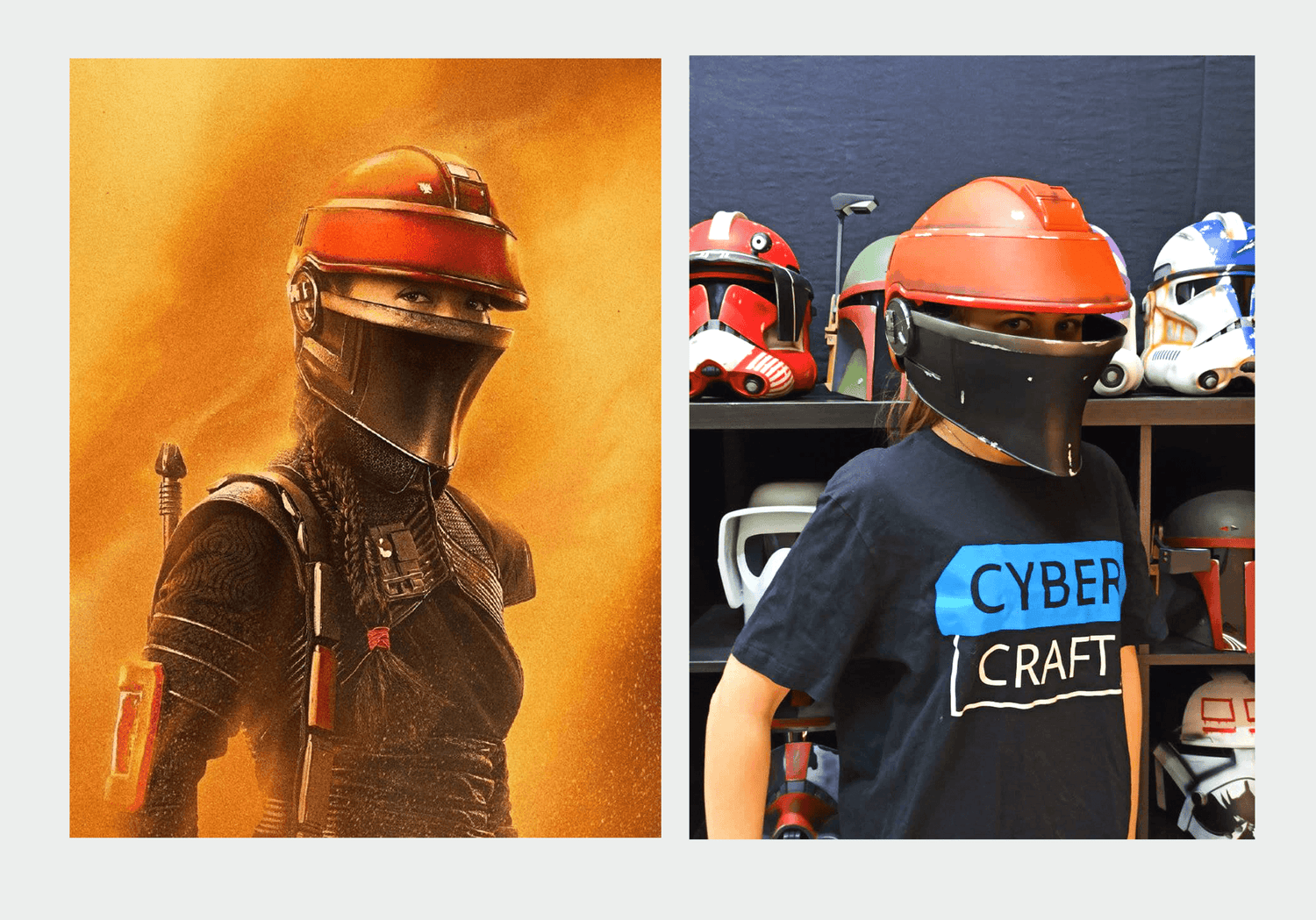Fennec Shand Helmet from Star Wars The Book of Boba Fett Series / Star Wars / Cosplay Helmet / Star Wars Helmet Cyber Craft
