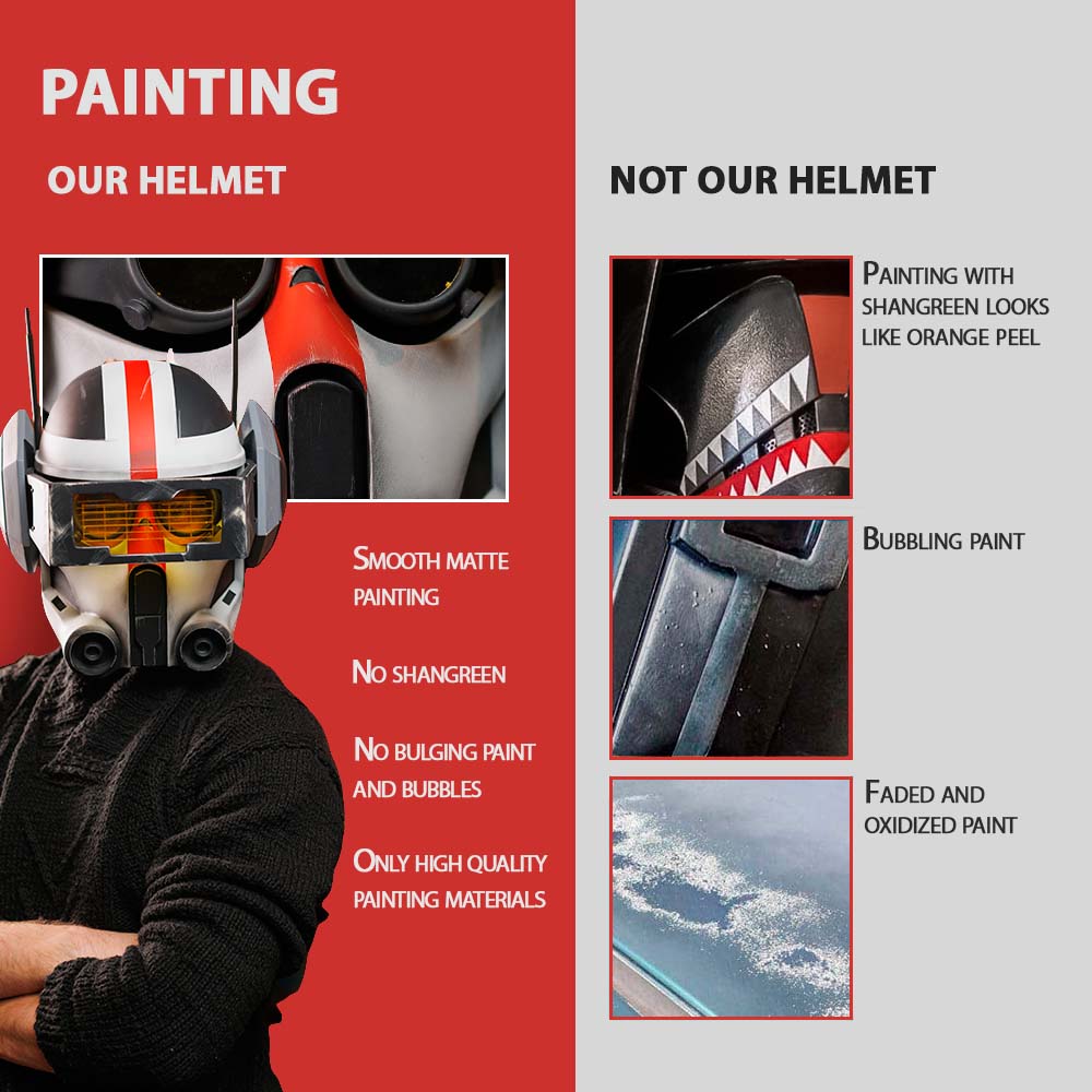 Tech Bad Batch Helmet from Star Wars / Cosplay Helmet / The Bad Batch / Star Wars Helmet Cyber Craft