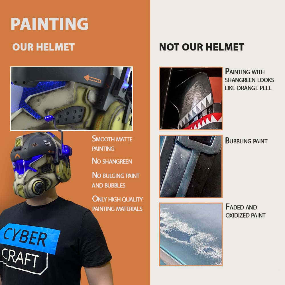 Titanfall Battle Rifle Pilot Classic Helmet / Cosplay Helmet / Game Helmet / Battle Rifle Helmet from Titanfall Cyber Craft