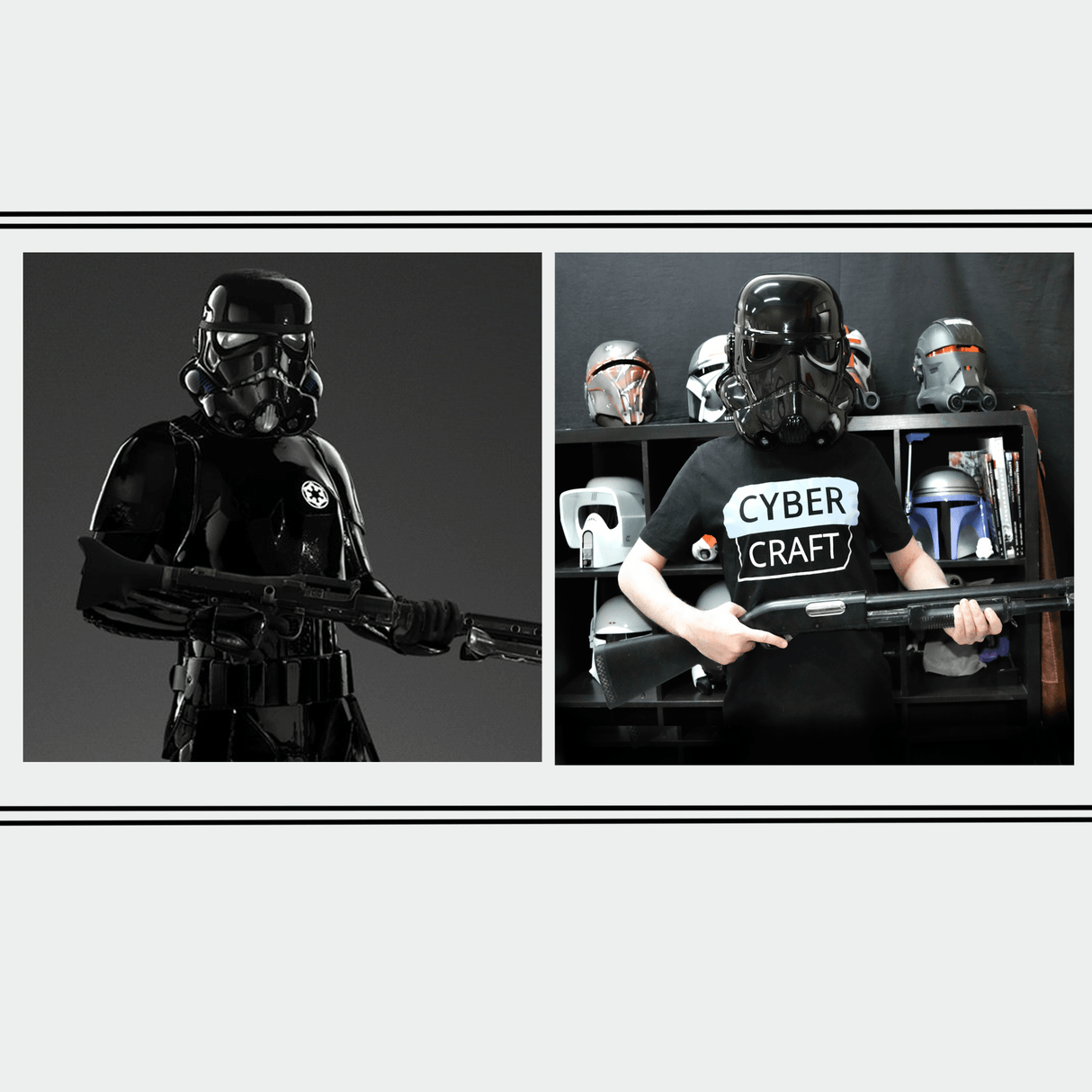 Shadow Trooper Imperial Stormtrooper Helmet from Star Wars Cosplay Helmet / Imperial Trooper Helmet / Star Wars Helmet Cyber Craft