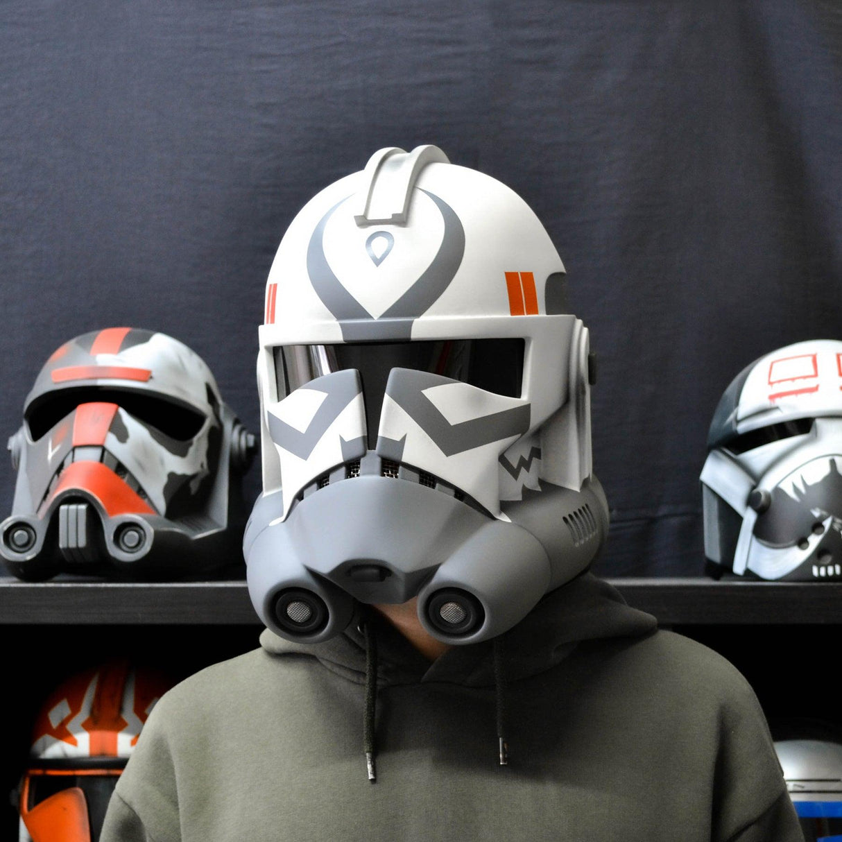 WolfPack Comet Clone Trooper Helmet from Star Wars Clone Wars Series / Cosplay Helmet / Clone Wars Phase 2 Helmet / Star Wars Helmet Cyber Craft
