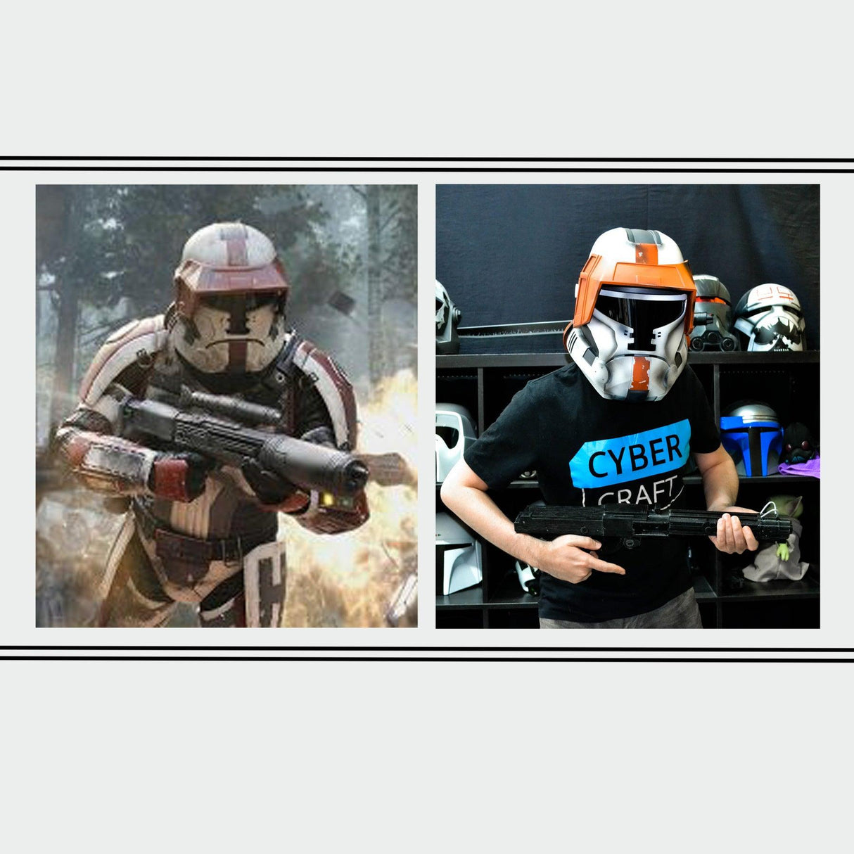 Havoc Trooper Helmet from Star Wars / Cosplay Helmet / The Old Republic Helmet / Star Wars Helmet Cyber Craft