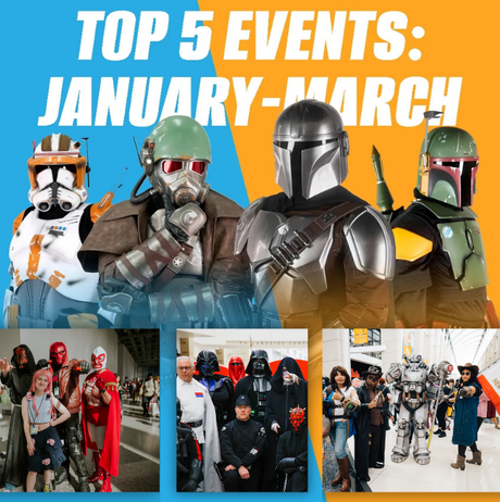 Top 5 Events: January–March