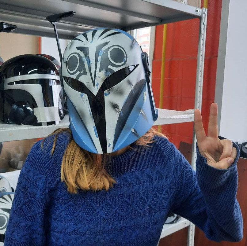 Bo-Katan Mandalorian Helmet from Star Wars Series / Cosplay Helmet / Mandalorian Helmet / Star Wars Helmet Cyber Craft
