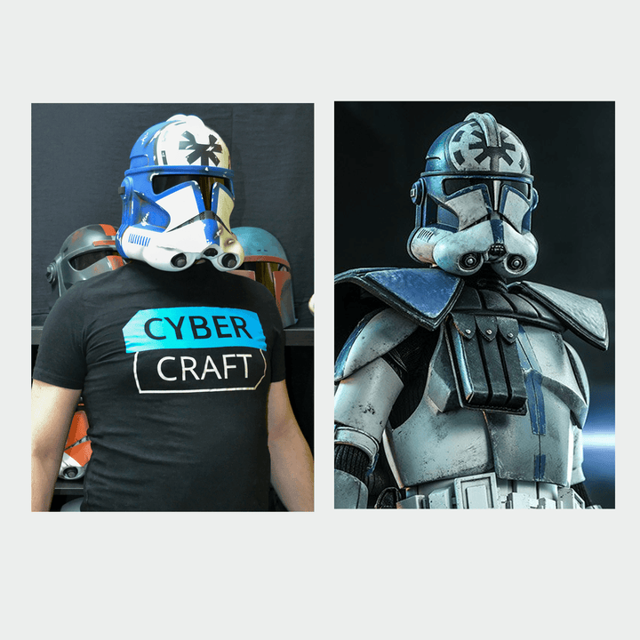 CT-5597 "Jesse" Clone Trooper Phase 2 Helmet Weathered from Star Wars / Cosplay Helmet / Clone Wars Phase 2 Helmet / Star Wars Helmet Cyber Craft