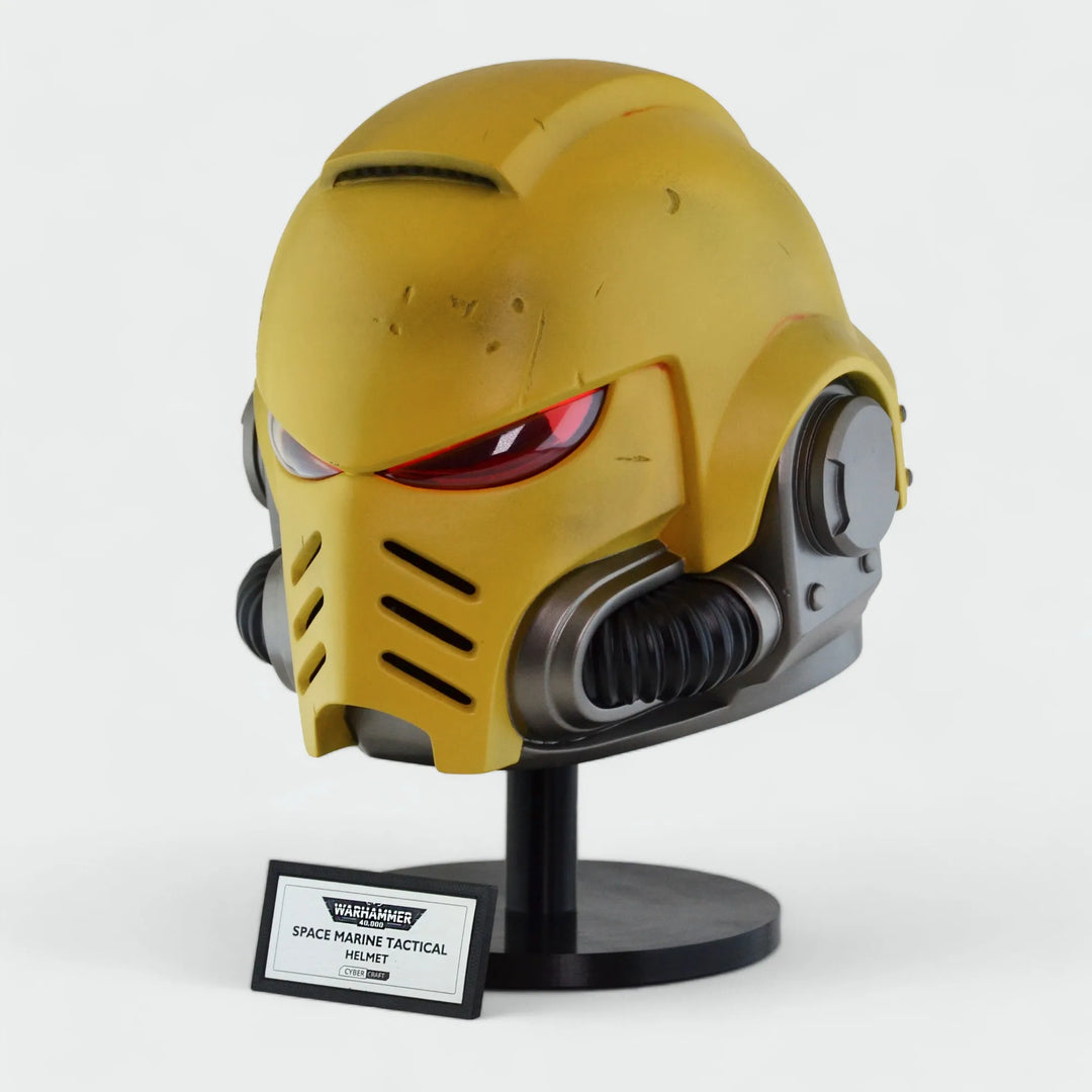 Space Marine Imperial Fists Mk X Tactical Helmet