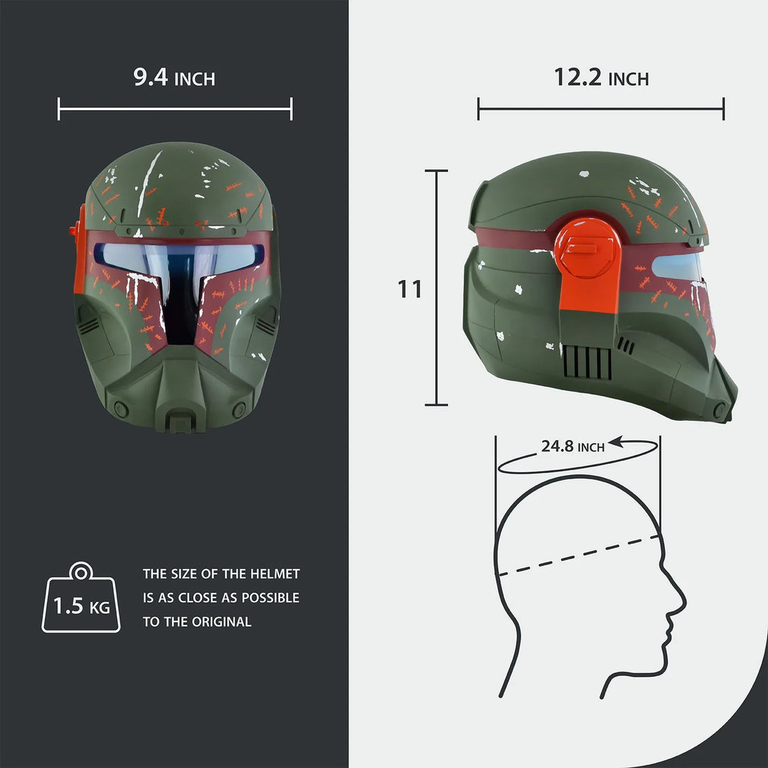 Republic Commando - Boba Fett Helmet with RGB Visor