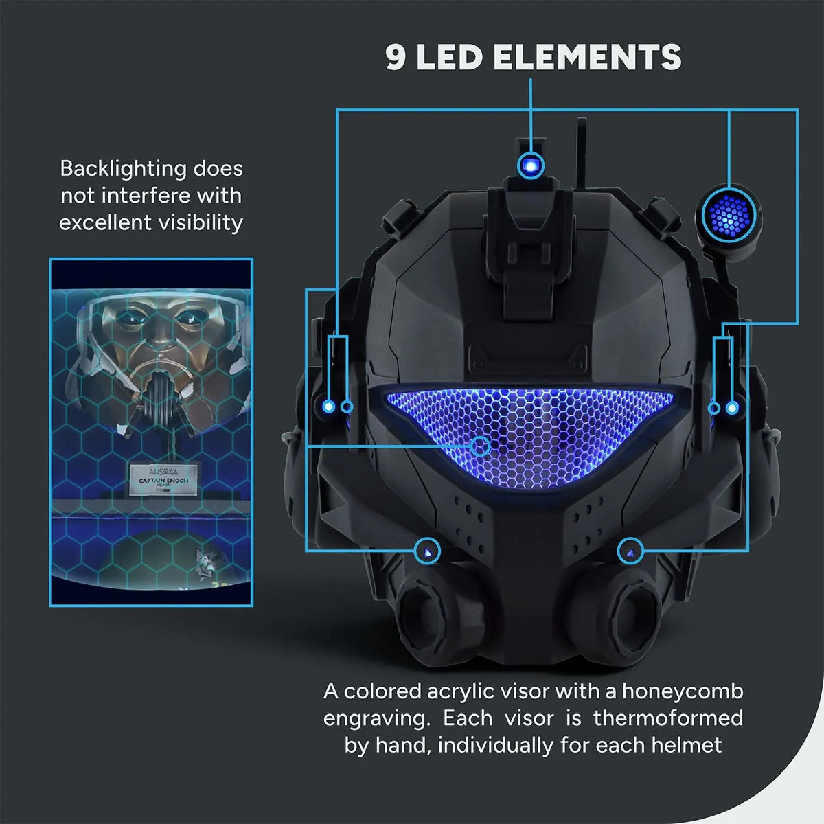 Titanfall 2 Pulse Blade Pilot Helmet - Total Black