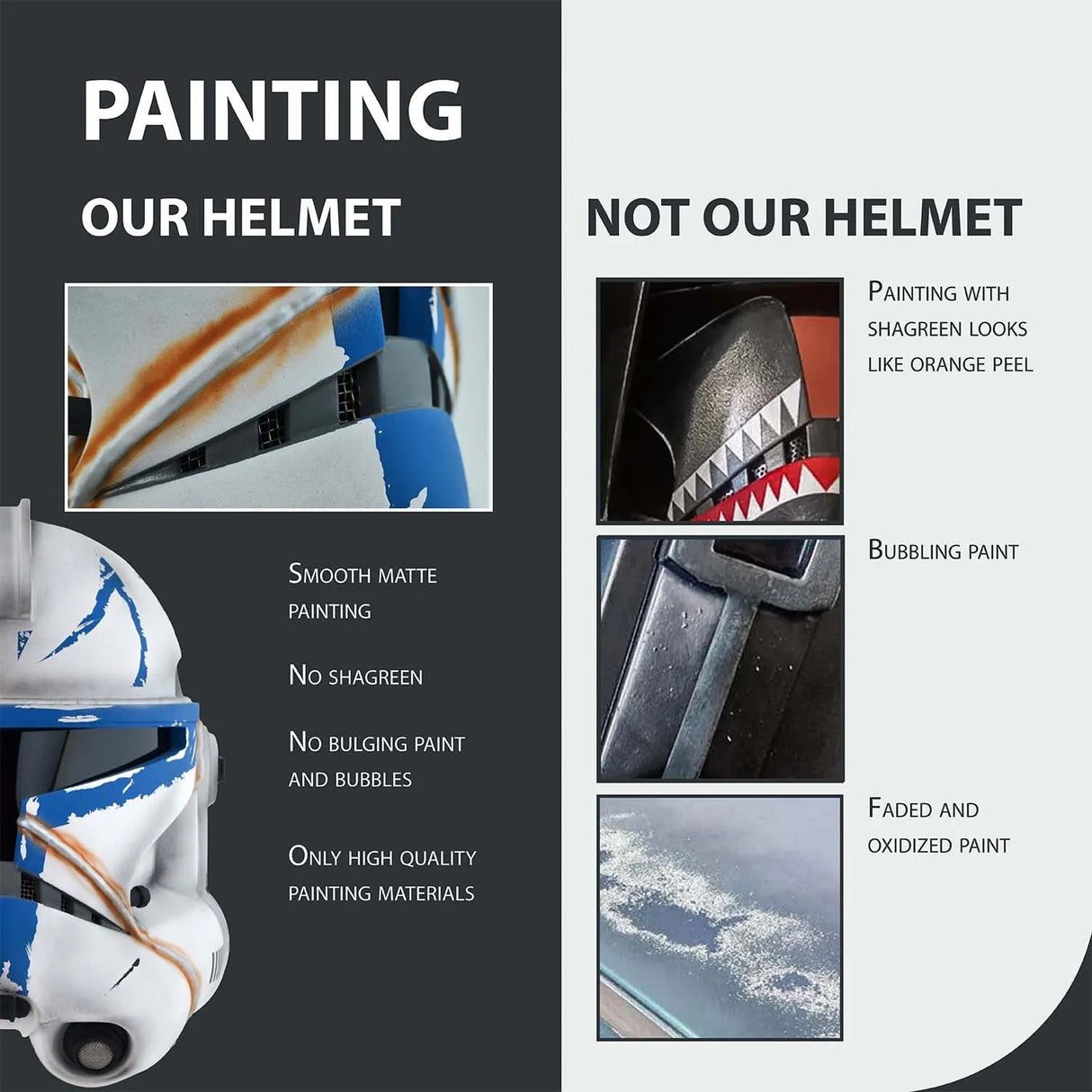 Captain Rex Realistic 501 Legion Helmet