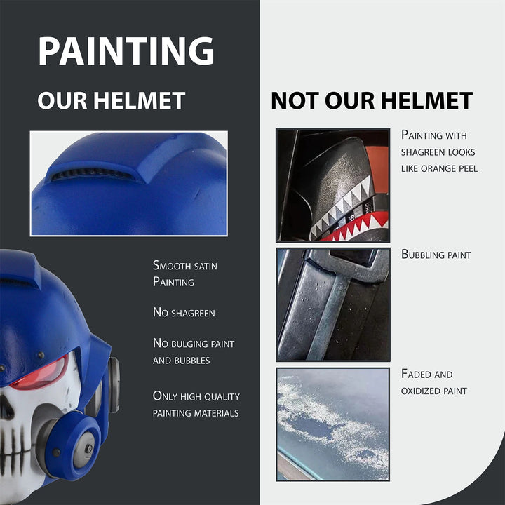 Space Marine Ultramarine Mk X Vanguard Helmet