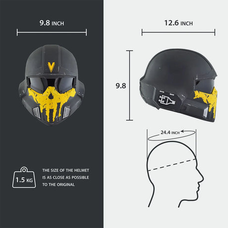 Helldivers 2 B-01 Tactical - Skull Custom Helmet