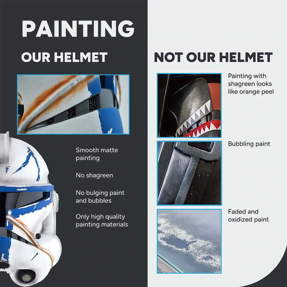 Captain Rex Realistic 501 Legion Helmet