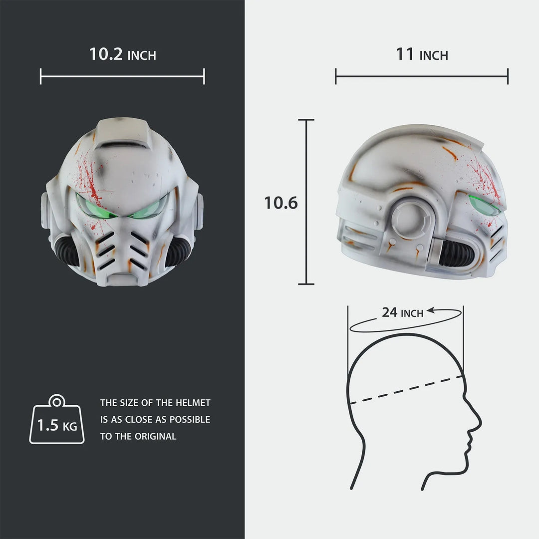 Space Marine White Scars Tactical Mk X Helmet