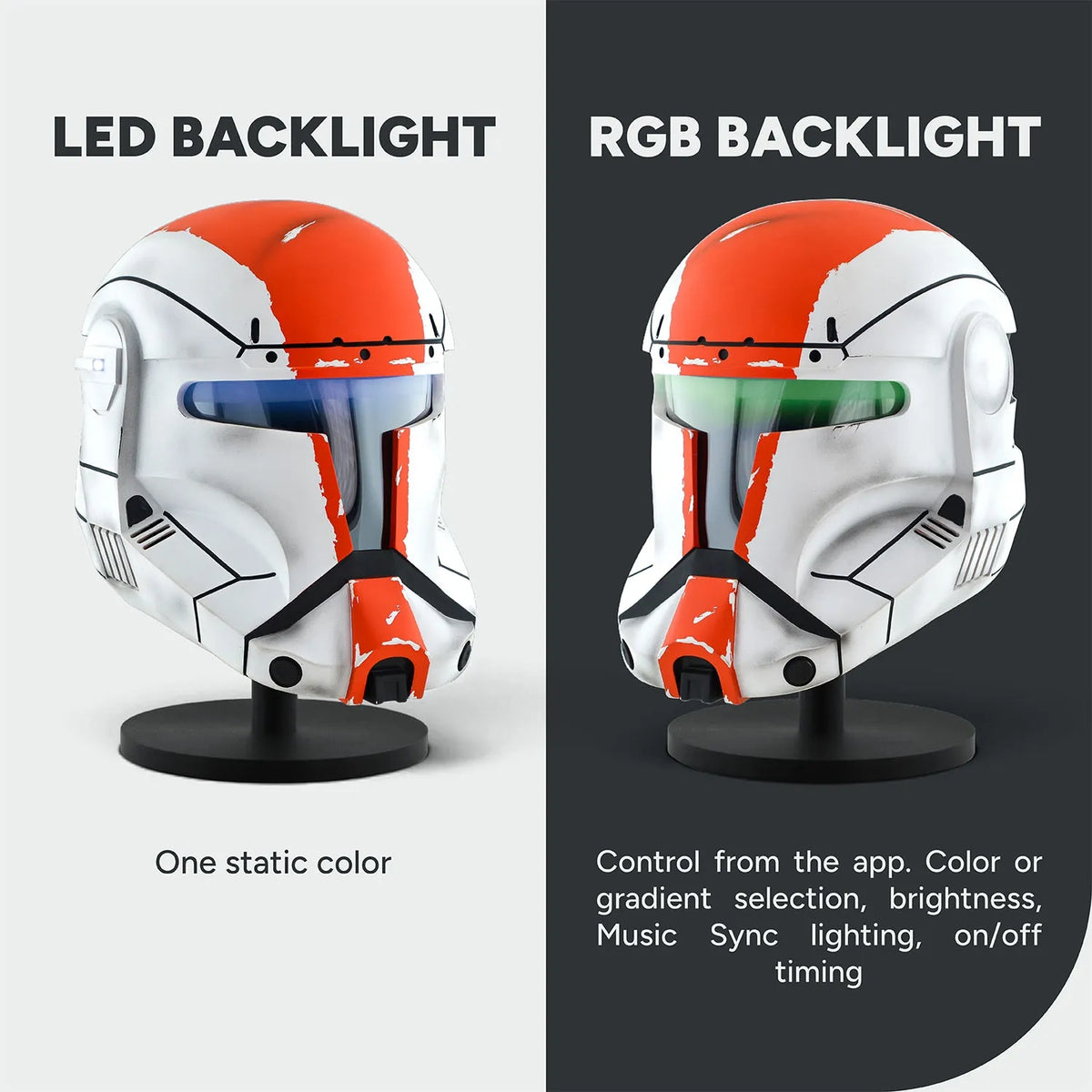 Republic Commando - Boss Helmet with LED (RGB available)
