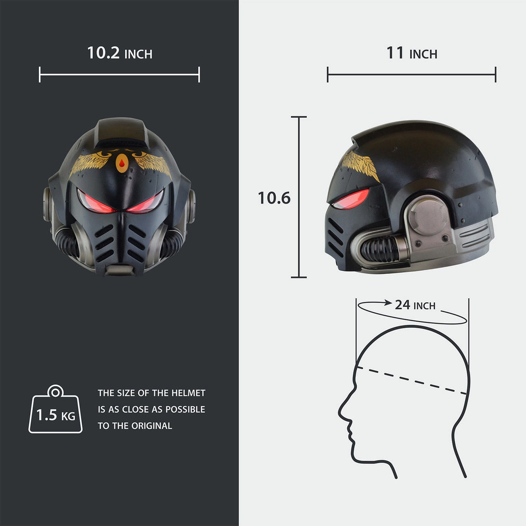 Space Marine Blood Angels Black Tactical Mk X Helmet