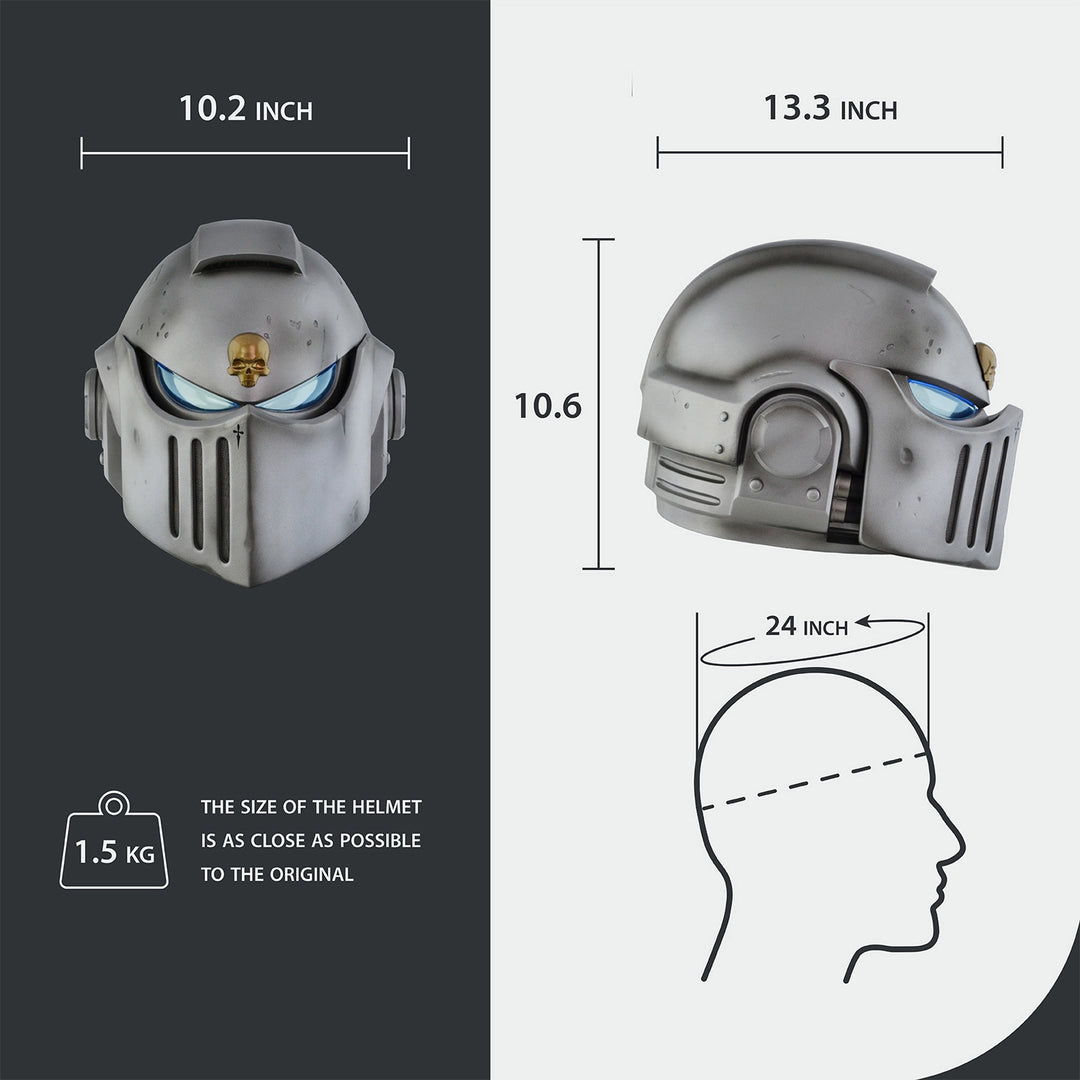 Space Marine Grey Knights MK X Bulwark Helmet