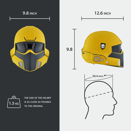 Helldivers 2 TR-40 Gold Eagle Helmet
